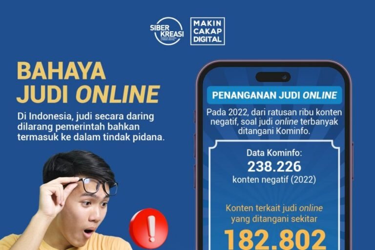 Pemerintah Ajak Masyarakat Waspadai Bahaya Iklan Judi Online