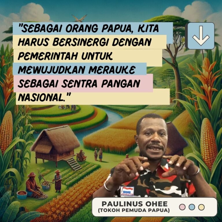 Paulinus Ohee: Komitmen Presiden Prabowo Membangun Papua sebagai Pilar Lumbung Pangan Nasional